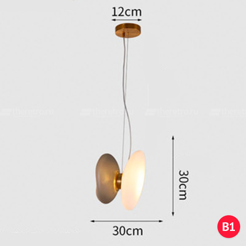 Серия светильников в виде комбинаций двух матовых плафонов разных форм и оттенков LINDIS фото 32