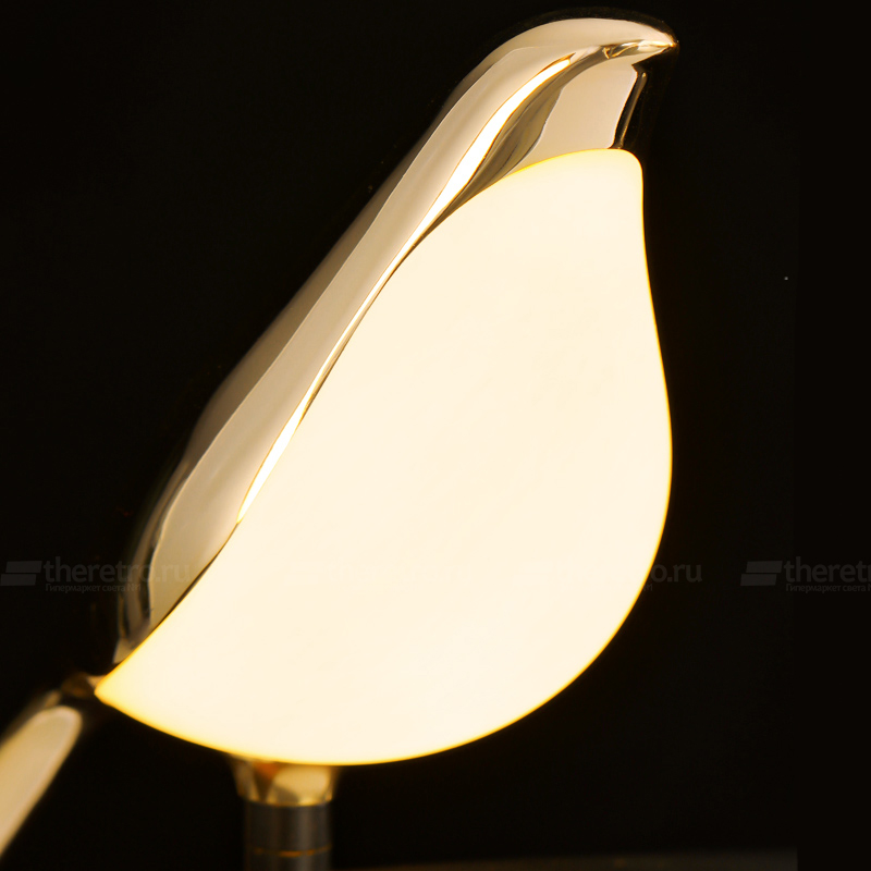 Кольцевая люстра с поворотными плафонами в виде птиц NOMI CH фото #num#