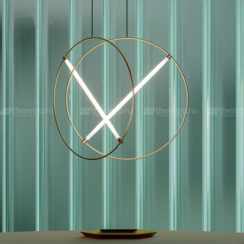 Подвесной светильник в виде светодиодного элемента в кольцевом каркасе RESIST LED B фото 3