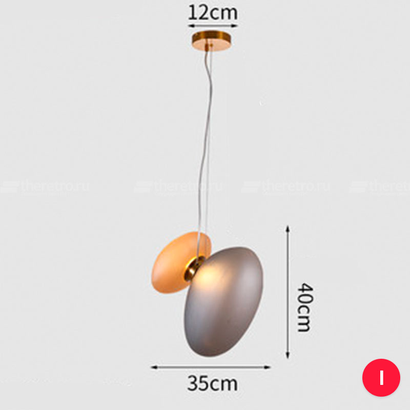 Серия светильников в виде комбинаций двух матовых плафонов разных форм и оттенков LINDIS фото 21