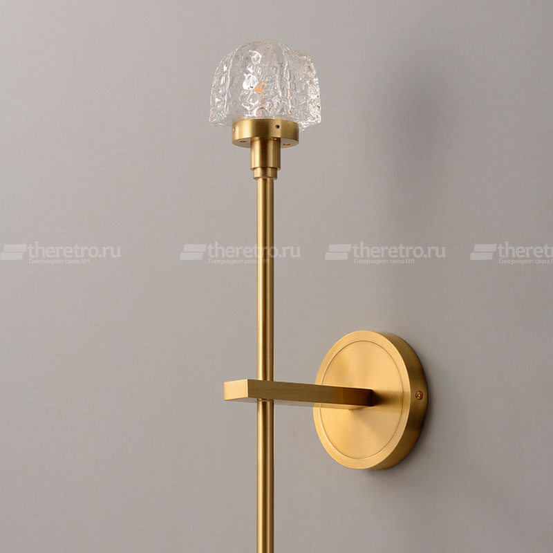 Настенный светильник на металлическом каркасе с рельефным плафоном из стекла ORION WALL фото #num#
