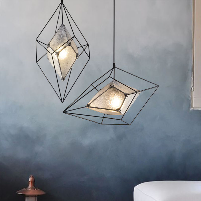 Дизайнерский светильник в геометрическом стиле фото #num#