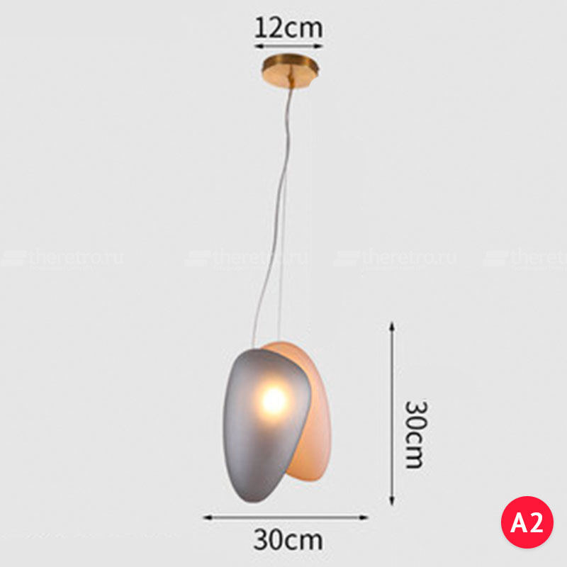 Серия светильников в виде комбинаций двух матовых плафонов разных форм и оттенков LINDIS фото 27