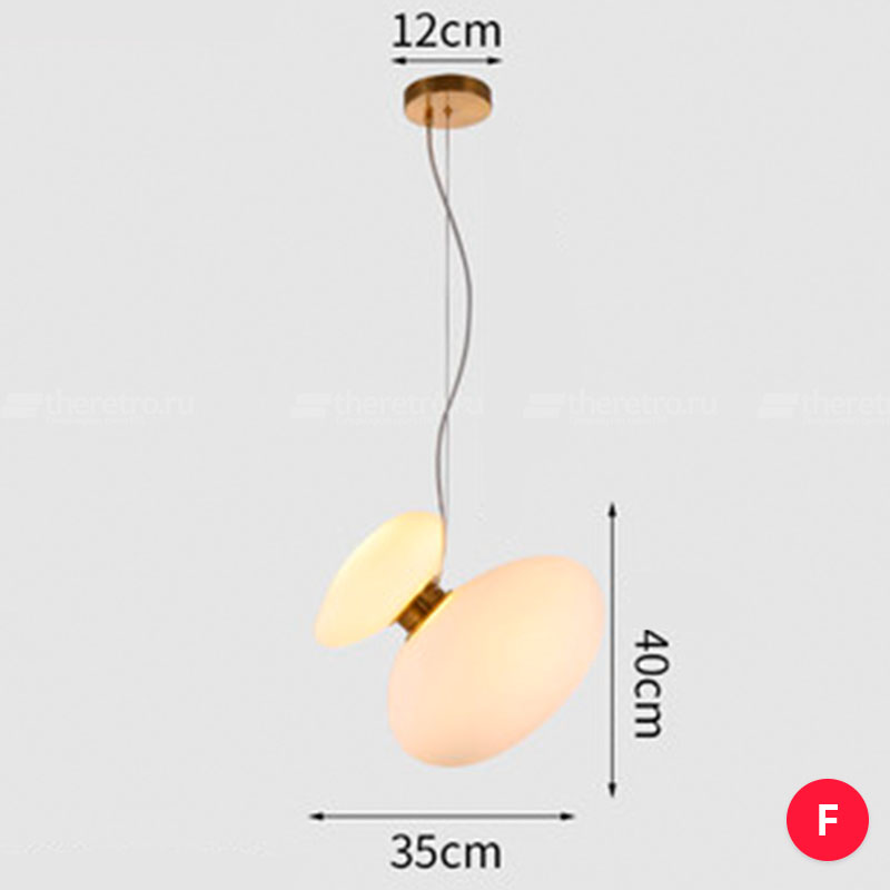 Серия светильников в виде комбинаций двух матовых плафонов разных форм и оттенков LINDIS фото 18