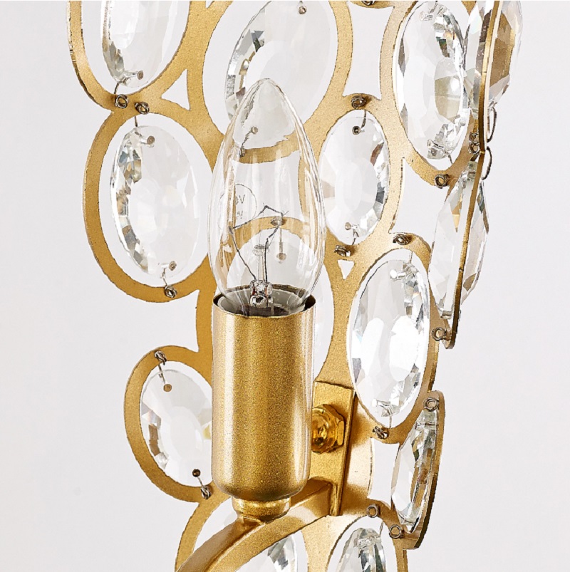 Постмодернистская люстра с декором из стеклянных кристаллов BORGA  фото 1