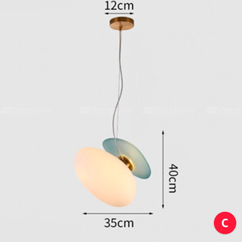 Серия светильников в виде комбинаций двух матовых плафонов разных форм и оттенков LINDIS фото 14