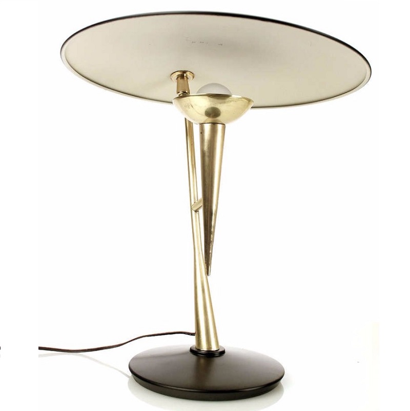 Настольная лампа Stilnovo Desk / Table Lamp Brass Gold Black фото #num#