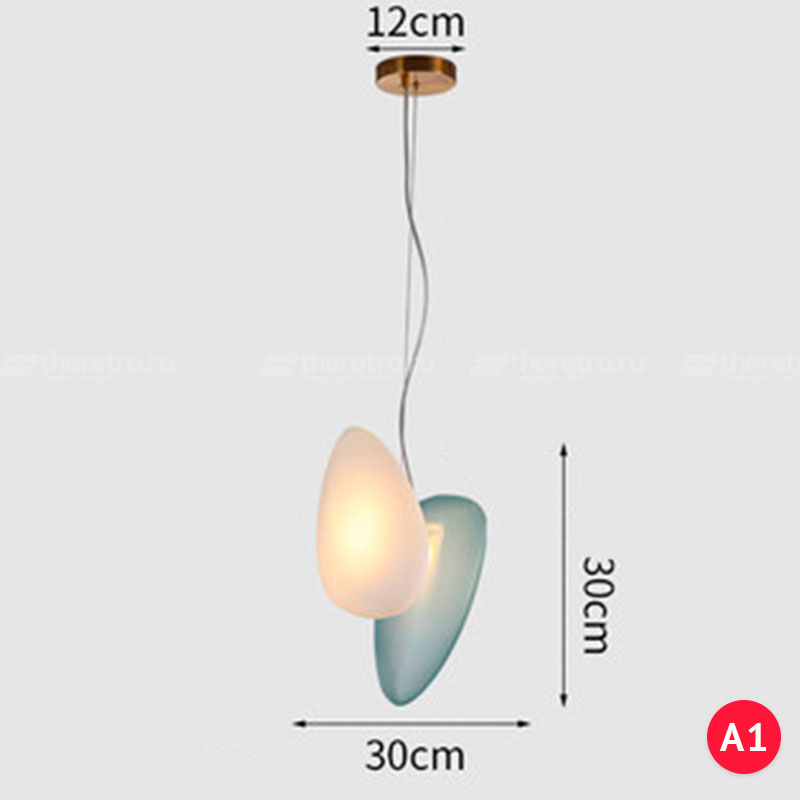 Серия светильников в виде комбинаций двух матовых плафонов разных форм и оттенков LINDIS фото 26