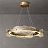 Серия кольцевых светодиодных люстр с составным плафоном из рельефных пластин из стекла SAMANTHA модель В 100 см   фото 8