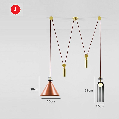 Roll & Hill Shape Up 5-Piece Chandelier V9 F фото 12