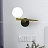 Бра с шарообразным плафоном на горизонтальном кронштейне с поворотным механизмом RANDY WALL фото 5
