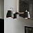 Люстра с матовыми металлическими плафонами в индустриальном стиле RAM 3 плафона Черный фото 7