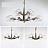 Стеклянные люстры в американском стиле DAINTY 6 плафонов Прозрачный фото 9