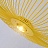 Светильник с объемным абажуром SPOKES 52 см  Желтый фото 10