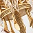 Роскошная люстра с рельефным каркасом HILDEBRANDT 6 плафонов  фото 7