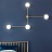 Дизайнерский минималистский настенный светильник LINES 13 2 плафон  Золотой фото 10
