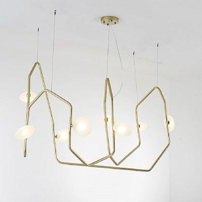 Люстра Palindrome 2 Light LED Chandelier from Rich Brilliant Willing фото 11