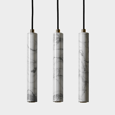 Подвесной светильник из мрамора STONE MARBLE 1 плафон   фото 1