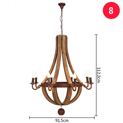 Antiquity Wine Barrel Chandelier фото 10