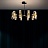 Серия современных люстр с плафонами из стекла SENSE 10 плафонов  Золотой фото 16