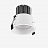 Встраиваемый светодиодный светильник Anta Черный 4000K фото 4