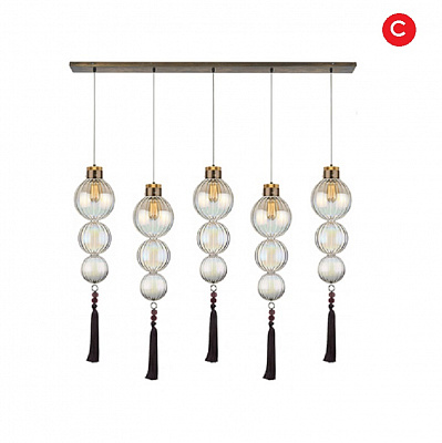 Heathfield Lighting Medina Pendant ПрозрачныйA фото 5