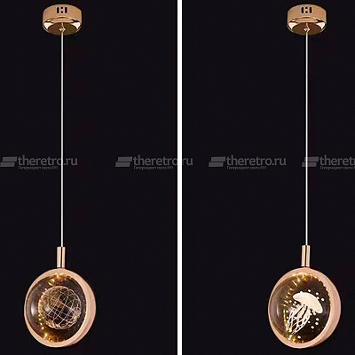 Подвесной светильник Modern Crystal Ball Wall Lamp E фото 11
