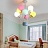 Люстра с воздушными шарами для детской комнаты BALLOON-UP A 10 плафонов  фото 8