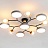 Серия потолочных светодиодных люстр с дисковидными и шарообразными плафонами на разветвленном каркасе MARTA-2 A белый фото 16