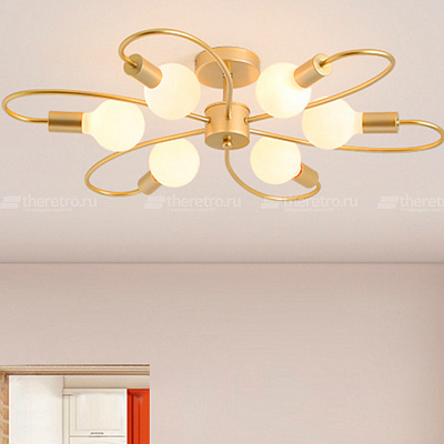 Потолочная люстра Open Bulb Ceiling Light  фото 14