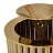 Настольная лампа Donna Table Light in Brass with Marble Base Черный фото 5