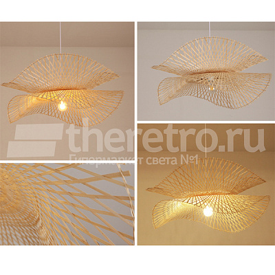 Ротанговый подвесной светильник Lotus Leaf Pendant Light E фото 19