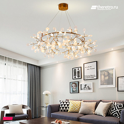 Светильник Heracleum 125 см  Золотой фото 5