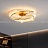 Потолочная светодиодная люстра с прямоугольными хрустальными рассеивателями на кольцевом корпусе BERTOLDA C фото 7