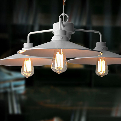 Industrial Retro Chandelier Белый фото 6