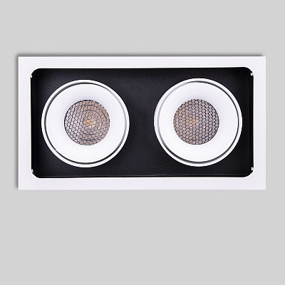 Встраиваемый светодиодный светильник Eye two SQR фото 4