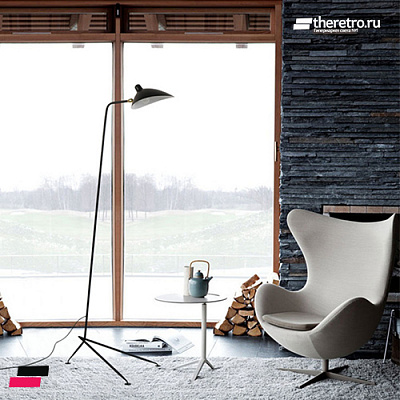 Serge Mouille Standing Lamp фото 7