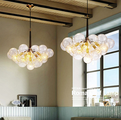 Люстра со стеклянными плафонами BUBBLE A фото 16