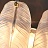Серия светодиодных люстр с абажуром в виде композиции из стеклянных перьев LORELEY 8 ламп фото 12