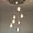Каскадный светильник с плафонами из стеклянных слитков METEORA фото 14