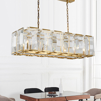 Люстра Harlow Crystal SQUARE Gold фото 4