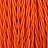 Оранжевый зиг-заг текстильный провод фото 3