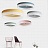 Серия цветных тонких светодиодных потолочных светильников WHEEL СинийБольшой (Large) фото 3