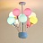 Люстра с воздушными шарами для детской комнаты BALLOON-UP A 8 плафонов  фото 2