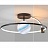 Потолочная светодиодная люстра PLANET A 50 см  Черный фото 16
