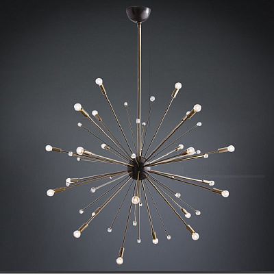 Люстра  Huge Sputnik Chandelier Gold and Black фото 8