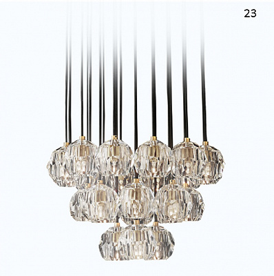 Люстра RH Boule De Cristal Round Cluster Chandelier фото 7