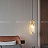 Дизайнерский подвесной светильник с белым плафоном в скругленном хрустальном слитке NELLY фото 6