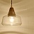 Подвесной светильник в скандинавском стиле со стеклянным плафоном и деревянным элементом BENITO фото 6