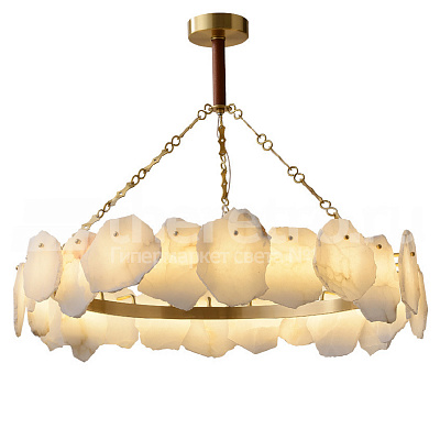 Подвесной однорядный светильник Naturays Marble Josiah Alabaster B фото 7